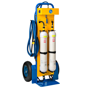 Mobile Dual Deionizer Cart